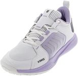 K-Swiss Women's Ultrashot Team Tennis Shoe, White/Purple Rose/Moonless Night, 8