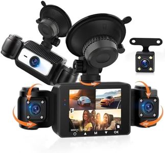 4 Channel Dash Cam Car 360° with 4 x Camera FHD 1080P Front and Rear Left Right