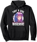 Anime Gifts for Teen Girls Just A Girl Who Loves Anime Pullover Hoodie