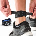 CROSSTRAP Achilles Strap by MDUB Medical Prevent Achilles Tendonitis Running, Cycling, Hiking, Outdoor Sports (Black, 1 Pack Large)