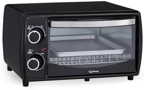 Lifelong LLOT10 10 Liters Oven, Toaster & Griller with Auto Shut Off and 30 Minute Timer, OTG Oven for Baking Cake, Pizza, Grilling and Toasting at Home ( 2 Years Warranty, Black)