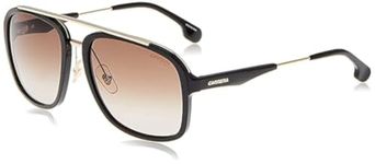 Carrera Sole Men's Polarized Navigator Acetate Blk Gold Plastic Sunglasses