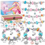 BIIB Gifts for Girls, Bracelet Making Kit, Unicorn Gifts for Girls Birthday Presents 5-12 Year Old, Arts and Crafts for Kids Stocking Fillers for Girls Toys Age 5 6 7 8 9 10, Easter Gifts for Kids