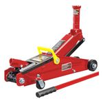 Torin Big Red Hydraulic Trolley Floor Jack: SUV / Extended Height, 3 Ton Capacity