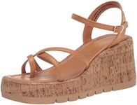 Madden Girl Women's Vault Wedge Sandal, Tan Paris Cork, 8.5