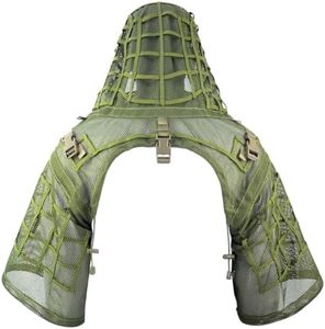 LytHarvest Breathable Mesh Nylon Tactical Sniper Ghillie Suit Foundation, Lightweight Ghillie Viper Hood, Military Ghilly Suit