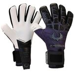 Renegade GK Limited Edition Rogue Archer Goalie Gloves with Finger Savers | 4mm Giga Grip | Black Soccer Goalkeeper Gloves (Size 8, Youth-Adult, Neg. Cut, Level 4+)