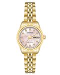 Armitron Women's Genuine Crystal Accented Bracelet Watch, 75-2475, Gold/Pink, 75/2475PMGP