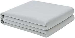 FreshCulture Queen Flat Sheet - Hotel Quality Queen Flat Sheet Only - Brushed Microfiber Top Sheet - Ultra Soft & Breathable - Wrinkle-Free - Easy Care - Single Flat Sheet (Queen, Light Grey)