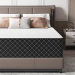 MOLPHIT Double Mattress, 10 Inch Hybrid Mattress Double with Breathable Foam and Individually Pocket Spring, Memory Foam Mattresses for Back Pain Relief, Medium Firm Mattresses in a Box, 135x190x25cm