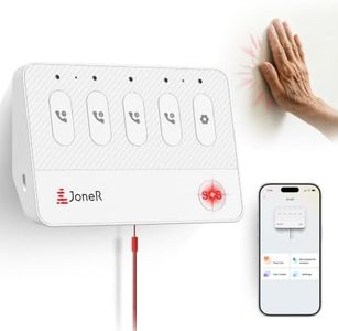 JoneR AI Voice Medical Alert System for Seniors - No Button to Press , Tap to Call for Help, Supports Dialects & Multi-Language Voice Commands, Instant App Alert to Family, No Monthly Fee