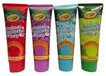 Childrens Crayola Bathtub Fingerpaint Soap Assorted Colors - (4) 3 Fl Oz Tubes