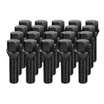 dynofit 12x1.5 Extended Lug Bolts for BMW Z3 Z4 Roadster Z8 3 Series E30 36 46 8series and More, 20pcs 45mm Shank Conical Seat M12x1.5 Aftermarket Lug Studs for Wheel Spacers