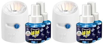 All Out Ultra Mosquito Repellant Combi Pack (Machine + Pack Of 4 Refills) | Kills Dengue Mosquitoes, Liquid