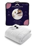 Dreamland King Size Hunker Down Scandi Sherpa Electric Underblanket (Intelliheat Plus Fast Heat, Machine Washable, 200 x 150 cm, 2 Detachable Controls, 6 Temperature and Auto Timer)