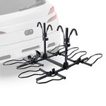 Overdrive Sport 4-Bike Hitch Mounted Rack - Smart Tilting, Platform Style - for Standard, Fat Tire, or Electric Bikes