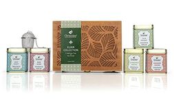 Octavius Elixir Collection - 5 Wellness Loose Tea With Infuser Gift Set | Loose Leaf Tea Gift Set for Green Tea Lovers | Premium Gift Hamper For Family And Friends | Green Tea sampler