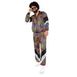 amscan 9919060 Unisex 1980's Beer Shell Suit Adults Fancy Dress Costume (Chest size: 50")