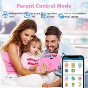 VASOUN 10-Inch Kids Tablet – Pink, Child-Friendly Android Device