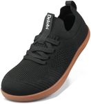 BUHCFBO Non Slip Work Shoes for Women Food Service Slip On Chef Kitchen Shoes Wide Toe Box Work Shoes Restaurant Slip Resistant Hospital Walking Zero Drop Sneakers Black Size 11