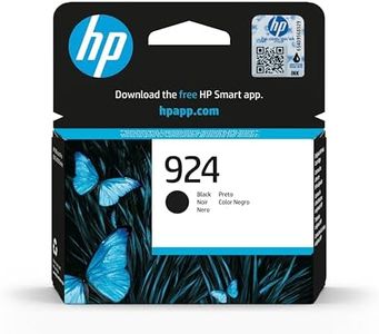 HP 924 4K0U6NE, Negro, Cartucho de Tinta Original, Compatible con impresoras HP OfficeJet Pro de la serie 8120 e impresora HP OfficeJet Pro de la serie 8130