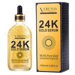 Pure 24K Gold Serum for Face - Best Anti Aging Face Serum Gold for Women Infused Hyaluronic Acid & Argan Oil- Moisturizing...