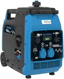 Güde Inverter Stromerzeuger ISG 3200-2 (4-Takt Motor, Benzin, 4,5/6,1 (kW/PS), 2x 230 V, 1x 12 V, 2x USB, max. 3500 W, Laufzeit bis 7,5 h, Tank 7,8 l, ECO-Funktion, Re-Start-Knopf, Fahrwerk, TÜV/GS)