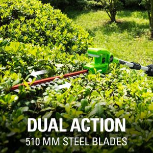 Greenworks Cordless Pole Hedge Trimmer – Lightweight, Battery Powered