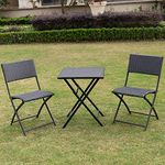 Foldable Outdoor Wicker Tables