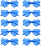 NACHLYNN 10 Pairs Heart Sunglasses 