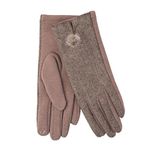 Heritage Traditions Herringbone Pom Pom Boxed Gloves (Camel)