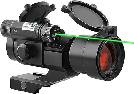 CVLIFE 1x30mm Red Dot Sight Scope with Green Laser Reflex Sight for 20mm Cantilever Mount