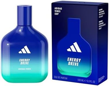 Eau de Parfum unisexe ADIDAS Vibes Energy Drive, énergisante et stimulante, parfum longue tenue, Cardamome et Poivre Rose 100 ml