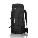 TRAWOC Travel 55 Ltr Travel Backpack Camping Rucksack Hiking Trekking Bag (Black)