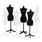 ARTIBETTER 6pcs Doll Dress Form Cloth Gown Display Support Holder Toy Mannequin Model Stand Accessories for Doll Dresses Dollhouse Decoration