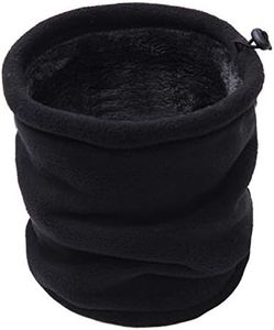 TAGVO Calentador de Cuello Vellón, Polaina Térmica de Cuello de Doble Capa, Bufanda Multifuncional Invierno Cuello de Esquí a Prueba de Viento Capucha Pasamontañas Mascarilla Unisex