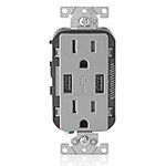 Leviton T5632-GY Type-A USB In-Wall