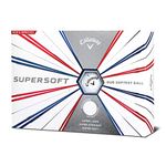 Callaway Golf Supersoft Golf Balls, (One Dozen), White