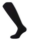 Listers Schoolwear Ages 4-16 Kids Plain Football Socks Breathable Team Club Sports Training Performance Knee Length Black