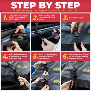 GADLANE Car Roof Bag, 20 Cubic Feet – Waterproof Cargo Carrier