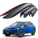 Goodyear Shatterproof Window Deflectors for Subaru XV Crosstrek 2018-2023, Tape-on Rain Guards, Window Visors, Vent Deflector Visor, Car Accessories, 6 pcs. - GY008688