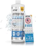 ACTIVE Jetted Tub Cleaner Bathtub Cleaning - 32oz (8 Uses) Bath Jet Cleaner For Whirlpool & Spa Bath System, Compatible with Jacuzzi Jets, Whirl Tubs, Professional Septic Safe Solution - Made in USA