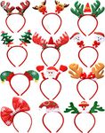 Christmas Headband Christmas Headwear Christmas Head Hat Toppers Xmas Headbands 12 Pack