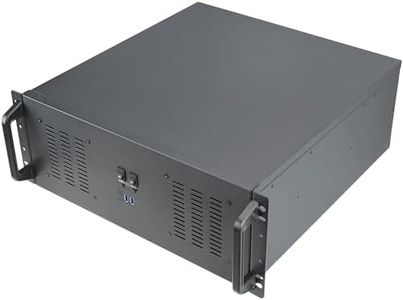 Rosewill 4U Server Chassis Rackmount Case | 11x 3.5 Bays, 3X 5.25 Devices| ATX, CEB Compatible | 2 120mm PWM Fan, 2 80mm PWM Fans | 2X USB 3.0, 1 USB-C 3.1 | Front Panel Lock and Key | - RSV-R4200U