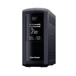 Cyberpower VP700EILCD Value Pro Computer Power Supply, 390 W, 230 V, Black
