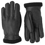 Hestra Deerskin Primaloft Rib Winter Work Gloves - Black - 11