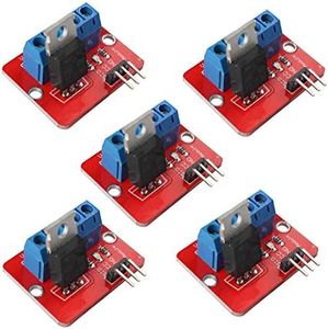 HiLetgo 5pcs IRF520 MOSFET Driver Module MOSFET Button Drive for Arduino MCU ARM Raspberry PI