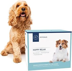 PetFokus Happy Relax | Einzigartige Formel für Hunde mit Baldrian, Melisse, L-Tryptophan und B-Vitaminen - hochwertige Nahrungsergänzung - 30 Sticks - in Deutschland produziert