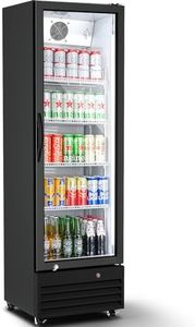 BODEGA BODEGACOOLER 9 Cu.Ft Commercial Beverage Refrigerator with Glass Door,Display Drink Refrigerators fridge for Beer Display Drink Cooler Rapid Cooling & Quiet for Bar Restaurant Office Store Use