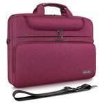 DOMISO 13 Inch Multi-Functional Laptop Sleeve Business Briefcase Waterproof Messenger Shoulder Bag for 13"-13.3" Laptops/MacBook Pro Retina/Dell XPS 13 / Surface Book/ASUS/Acer, Purple